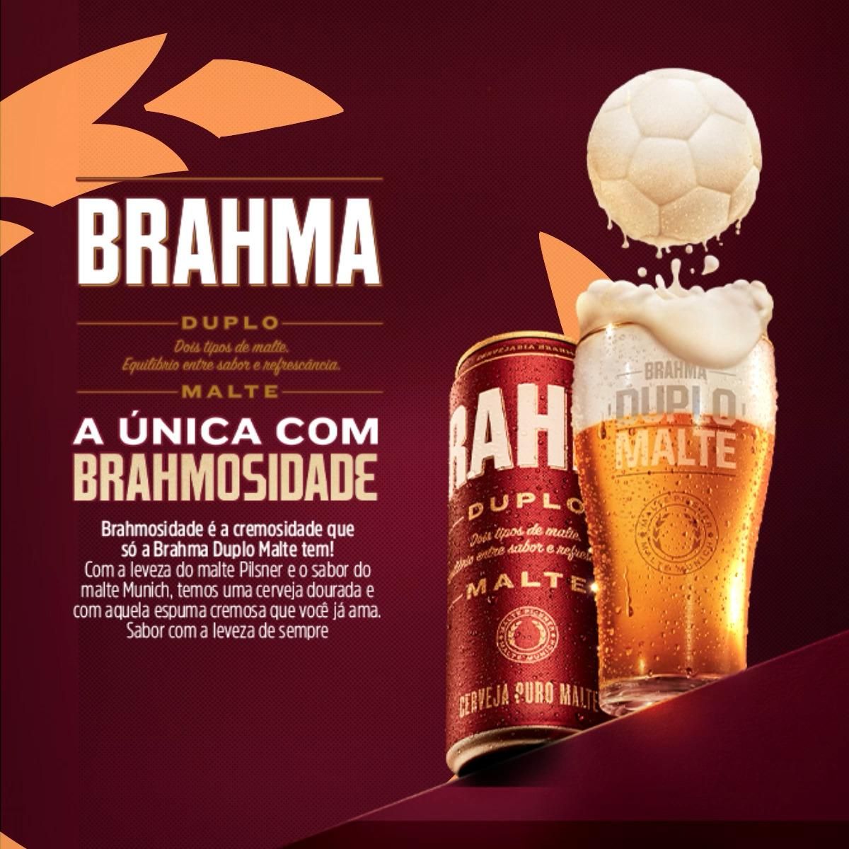 Cerveja Brahma Duplo Malte Lata 350ml image number 2