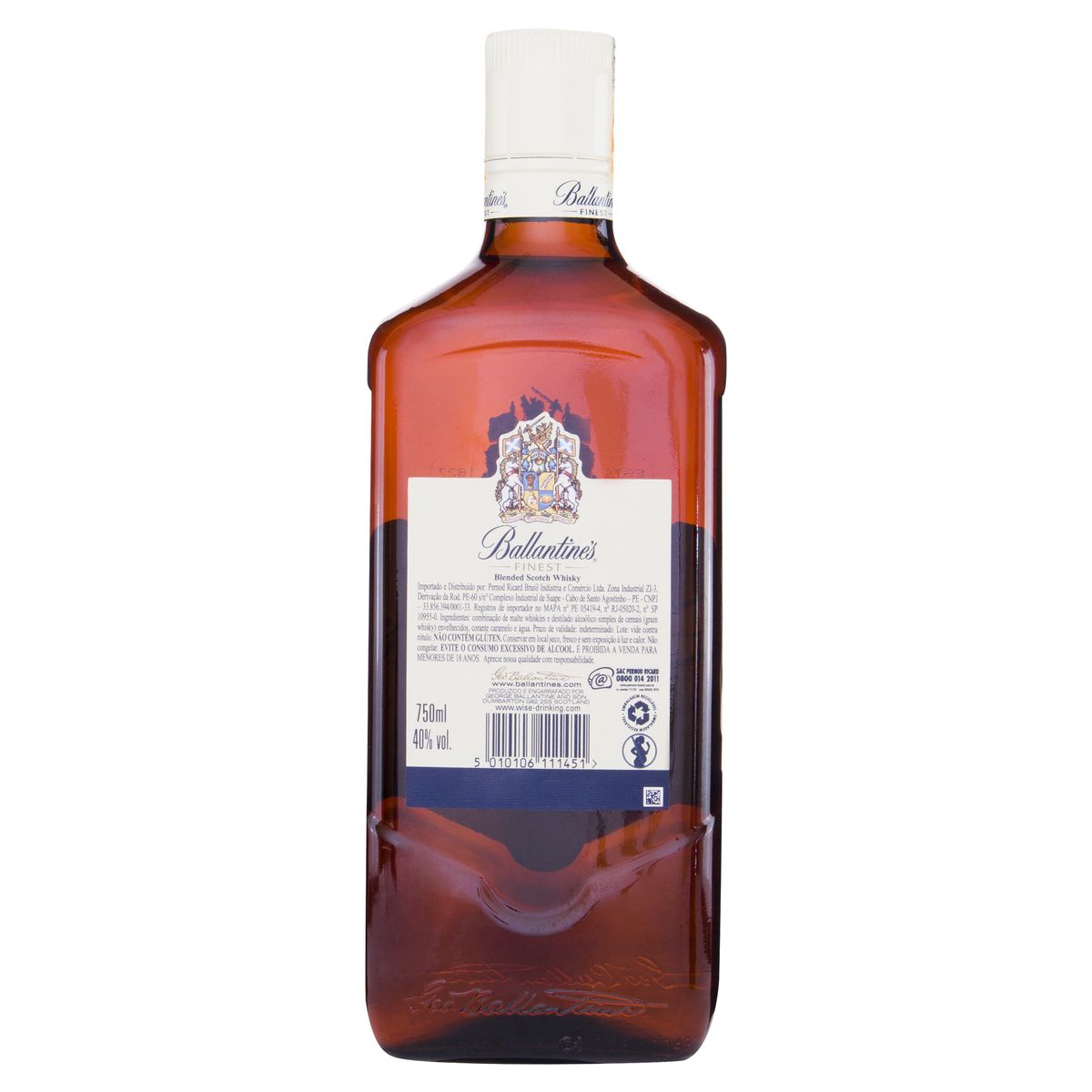 Whisky Ballantine's Finest Blended Garrafa 750ml image number 1