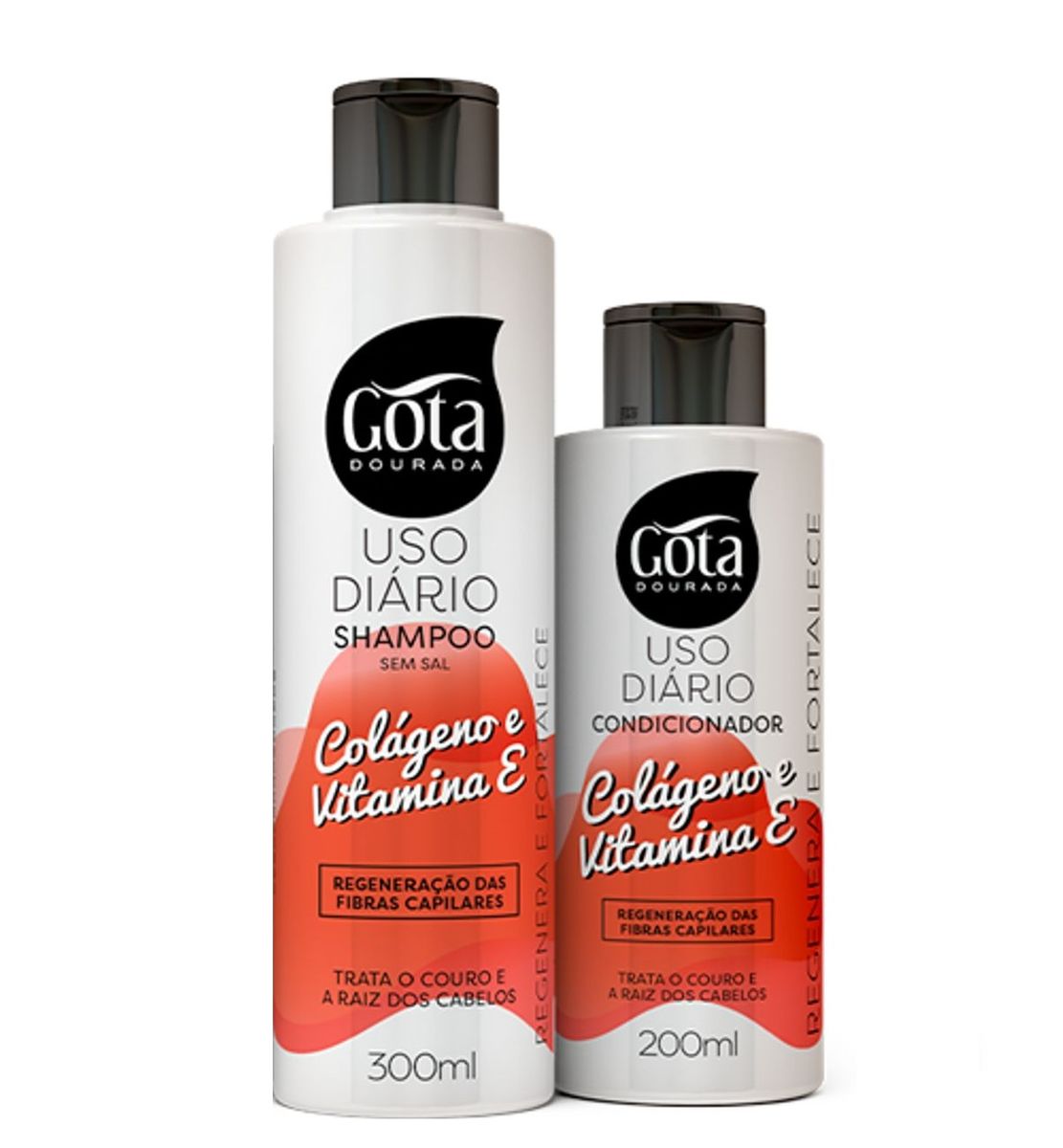 Shampoo+Condicionador Gota Dourada Colágeno Vitamina E