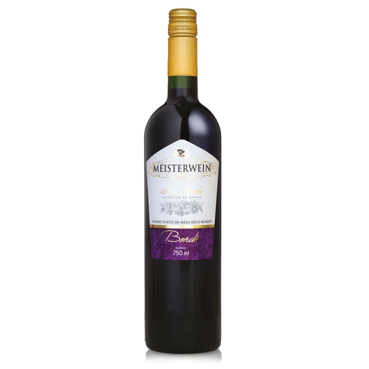 Vinho Bordô de Mesa Seco Meisterwein Garrafa 750ml