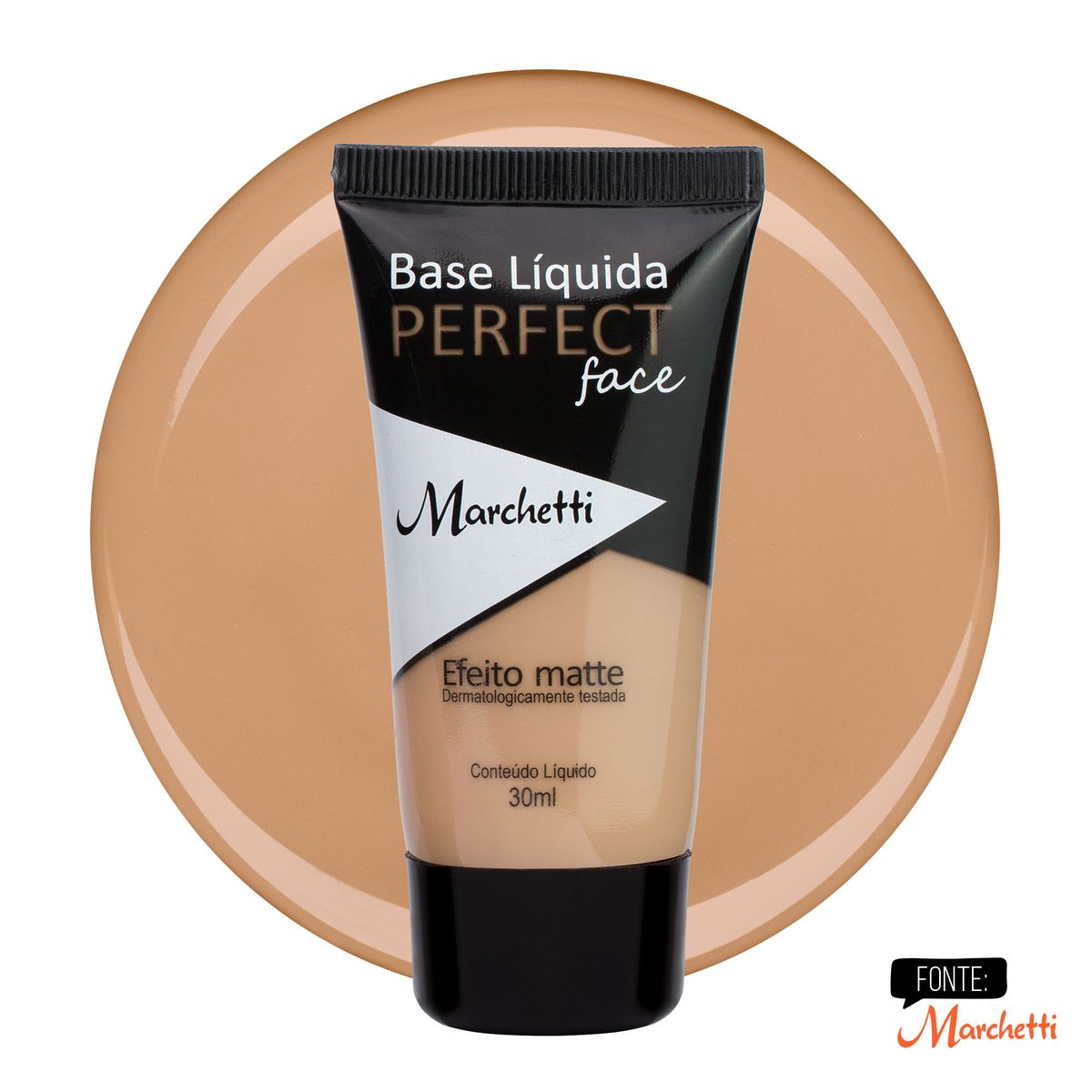 Base Líquida Marchetti Perfect Face 8 Bege 30ml image number 0