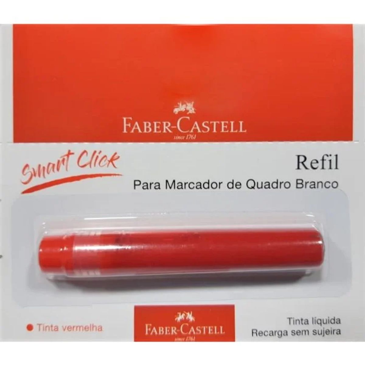 Refil Marcador Quadro Branco Faber Castell Vermelho