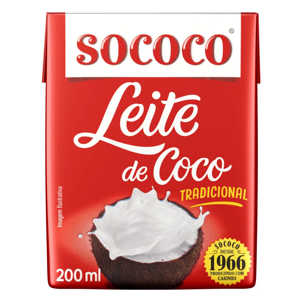 Leite de Coco Tradicional Sococo TP 200ml