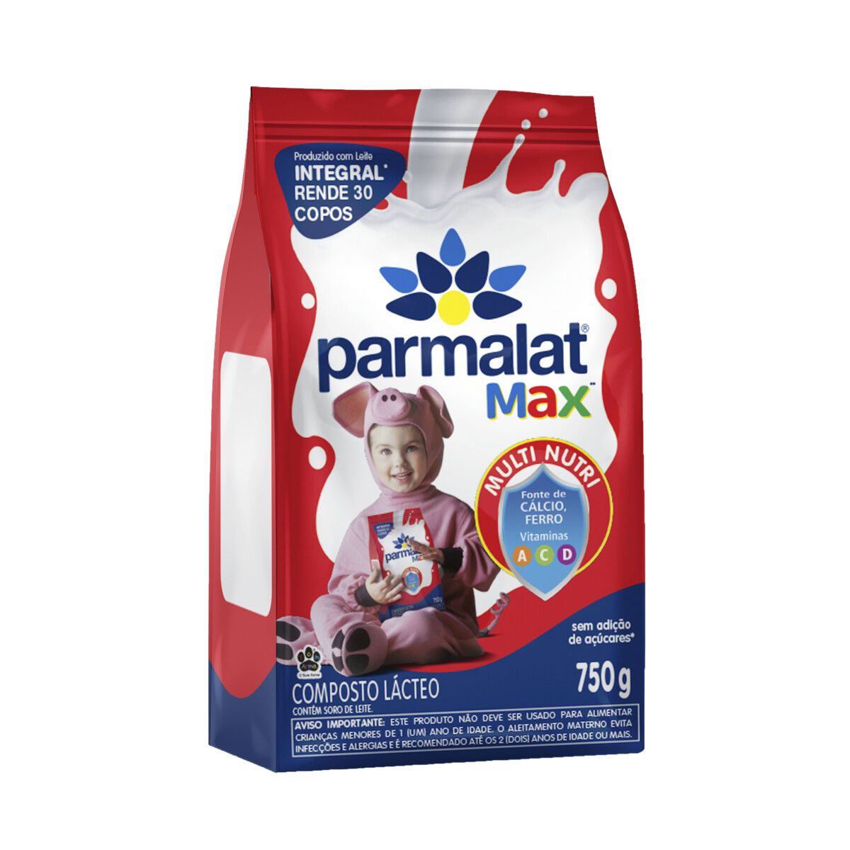 Composto Lácteo Integral Parmalat Max Pacote 750g image number 0