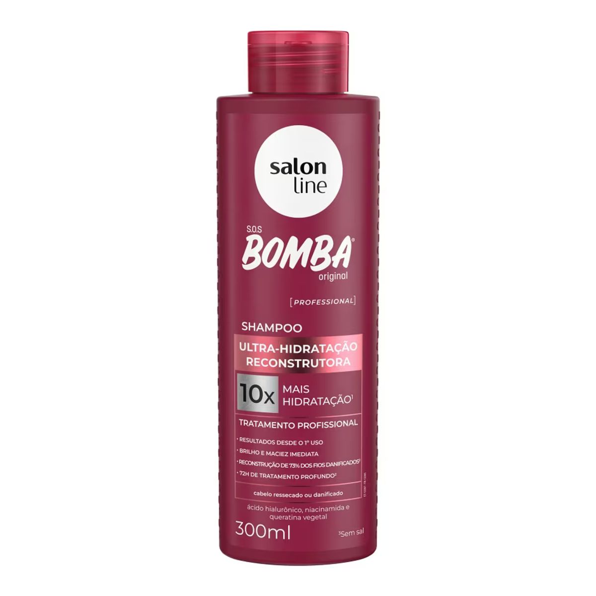 Shampoo Salon Line SOS Bomba Ultra-Hidratação Reconstrutora 300ml