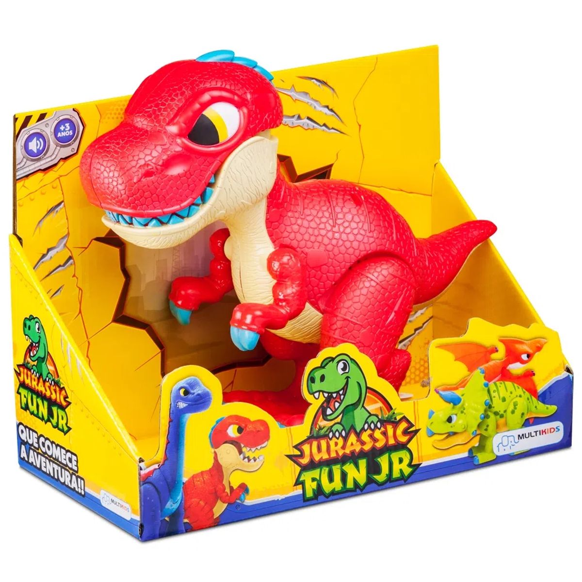 Jurassic Fun Junior T-Rex com Som Multikids