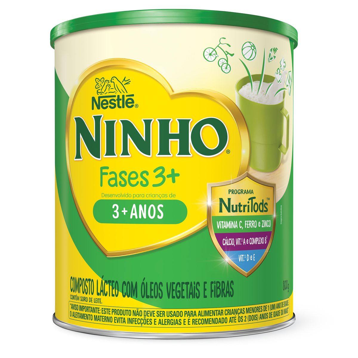 Composto Lácteo Ninho Fases 3+ 800g image number 0