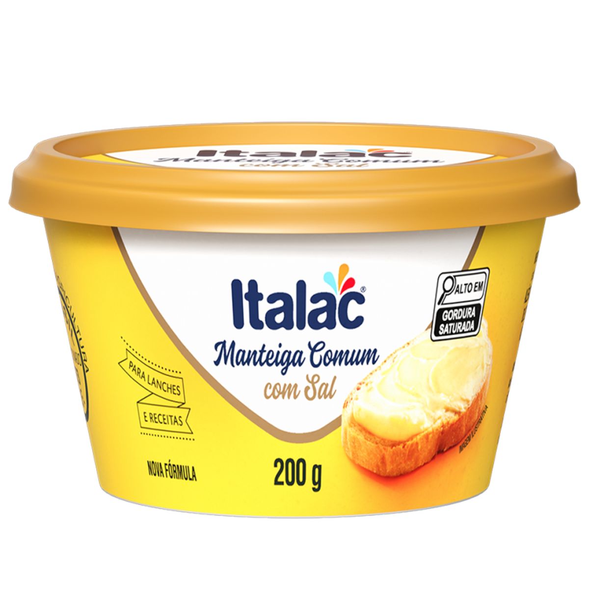 Manteiga Italac Comum com Sal 200g