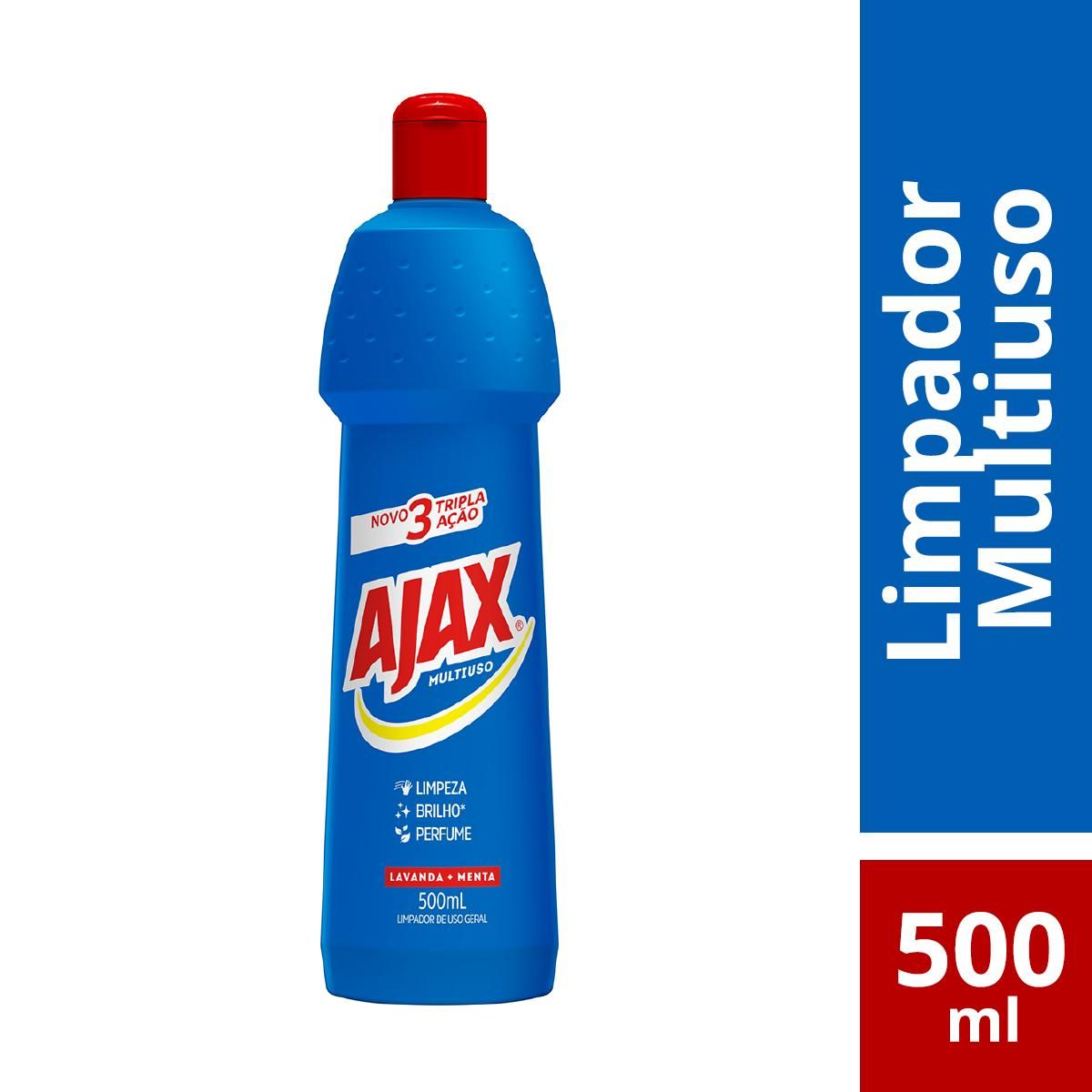 Limpador Ajax Multiuso Lavanda + Menta 500ml image number 1