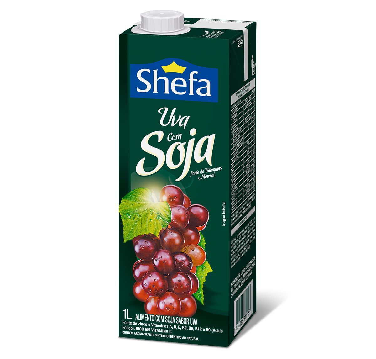 Alimento de Soja Shefa Sabor Uva 1L