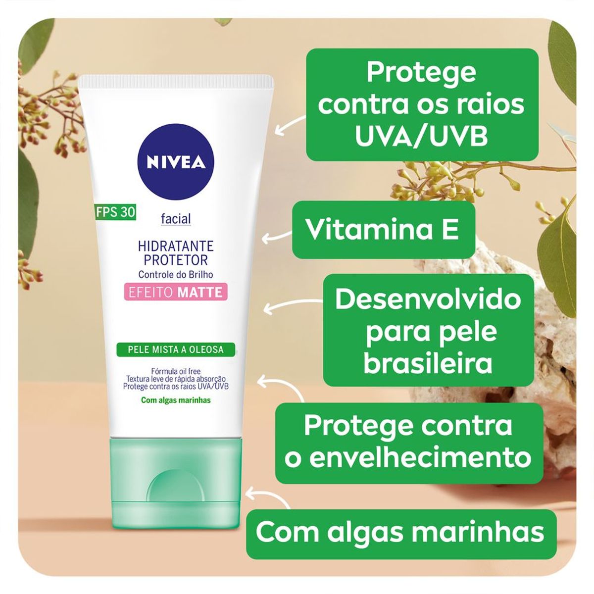 Nivea Hidratante Protetor Controle do Brilho & Oleosidade 50ml image number 3