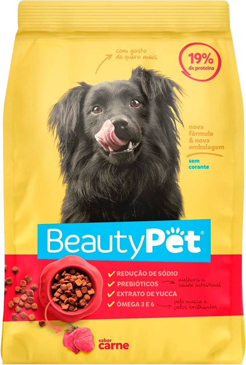 Alimento para Cães Adultos Beauty Pet Carne 5kg