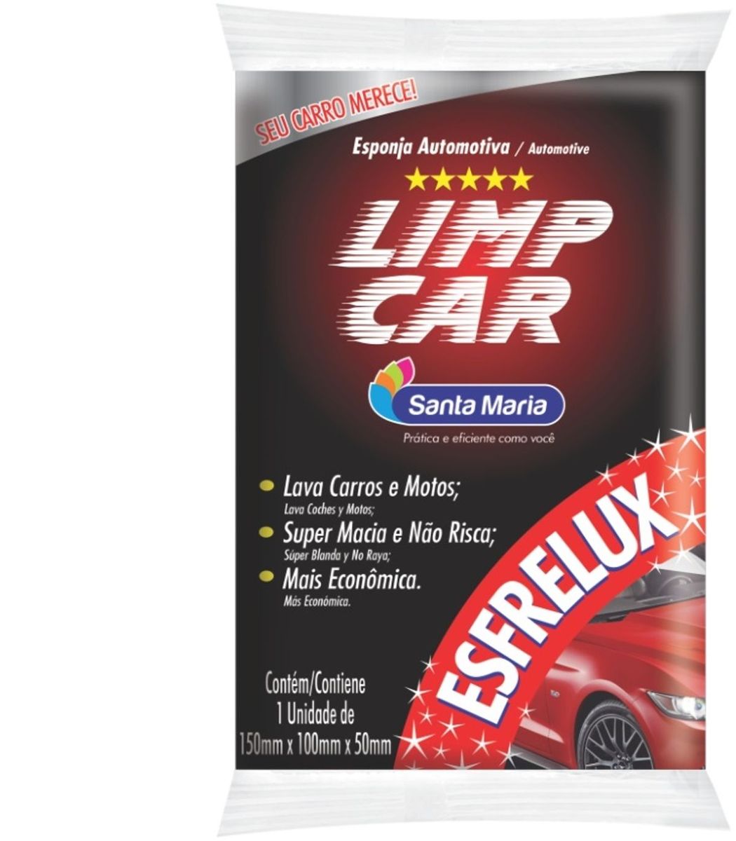 Esponja Automotiva Limp Car Esfrelux