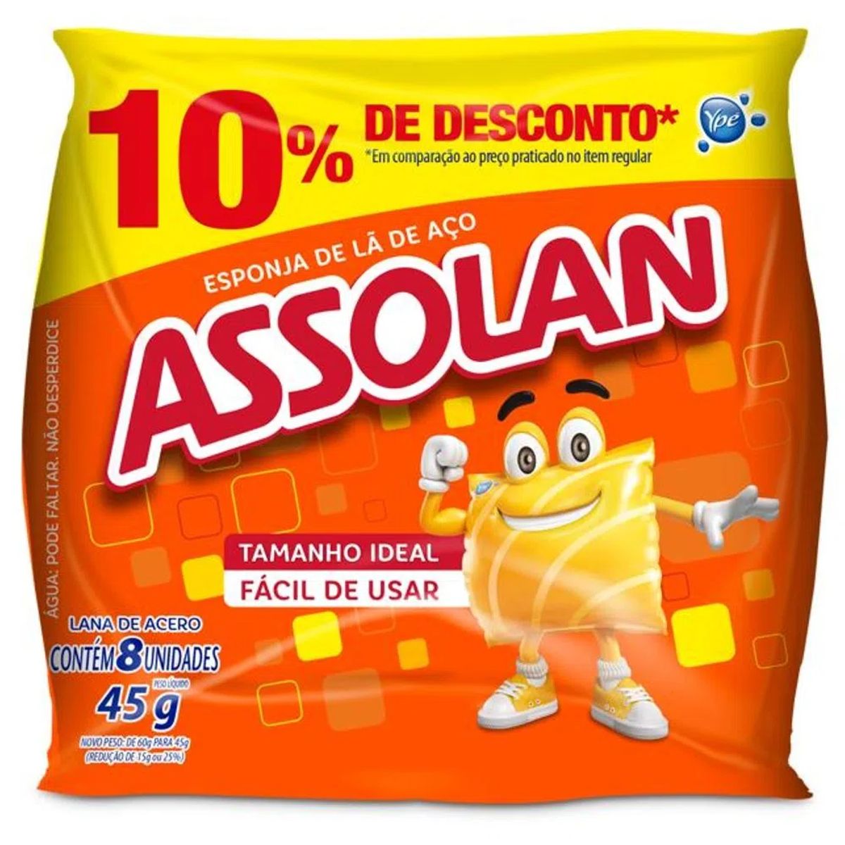 Esponja Assolan Lã de Aço 45g 10% de Desconto image number 0
