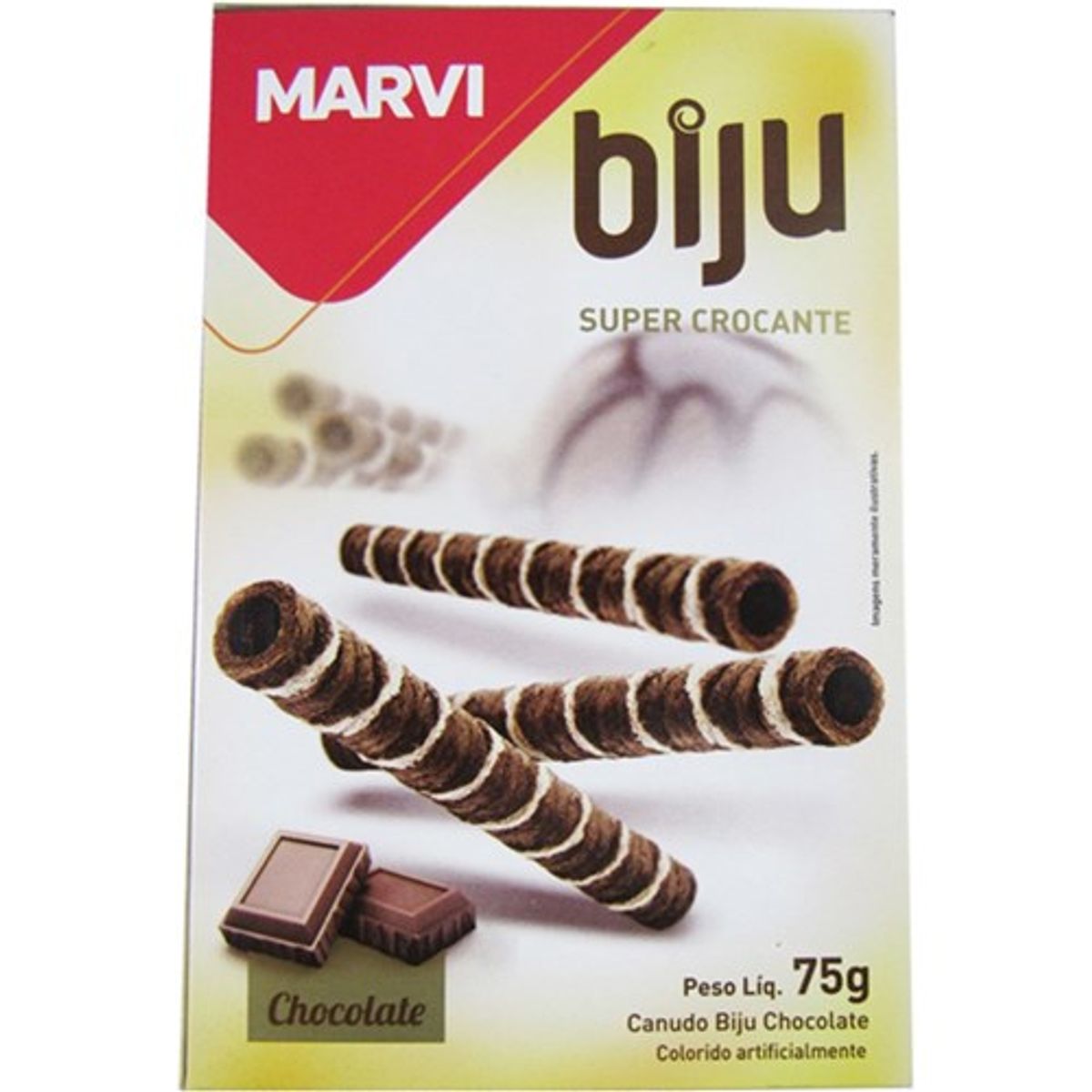 Canudo Marvi Biju Chocolate 75g image number 0