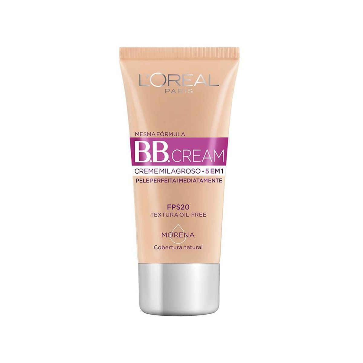 Base L'Oréal Paris BB Cream Creme Milagroso 5 em 1 FPS20 Morena