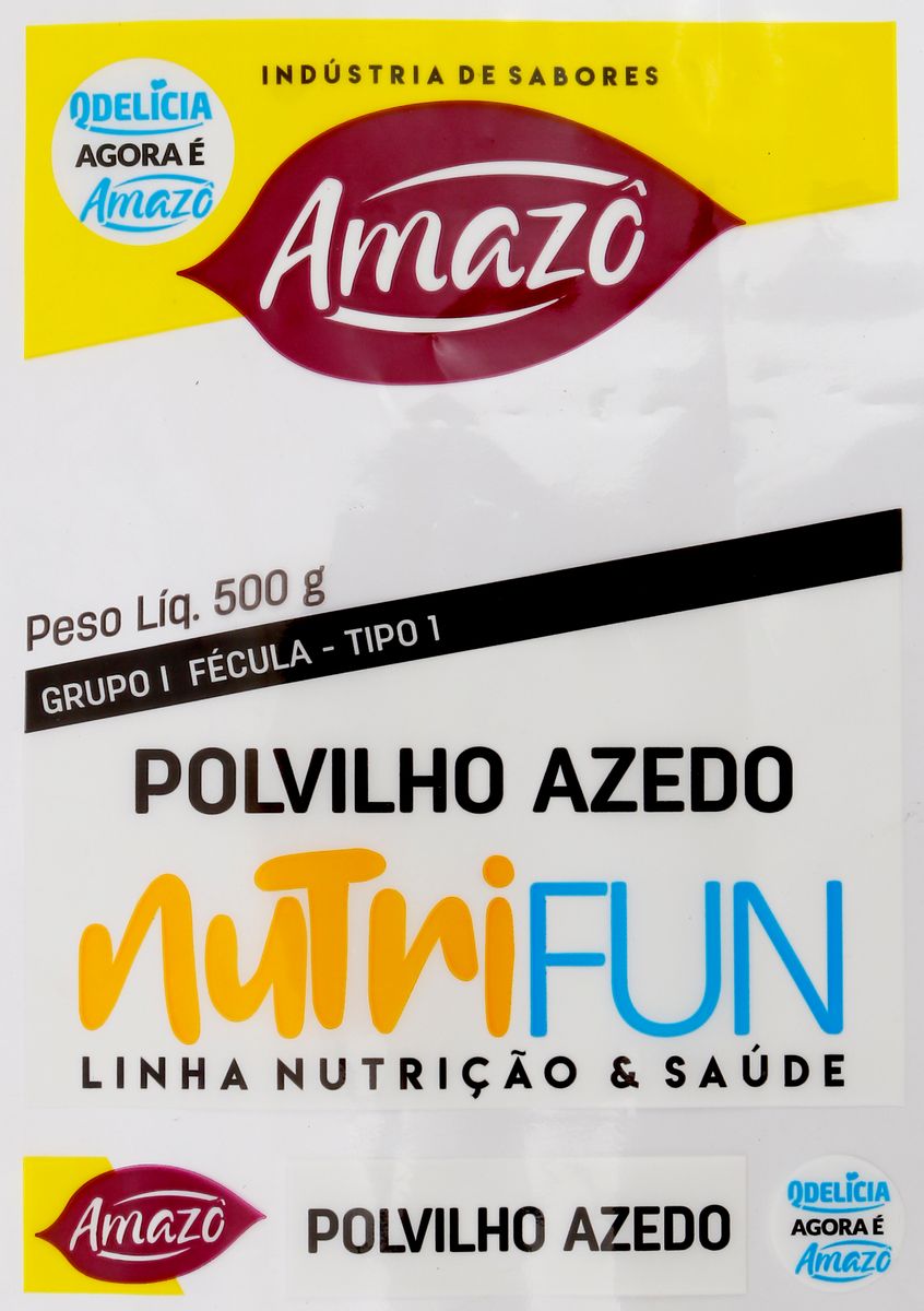 Polvilho Azedo Amazô Pacote 500g