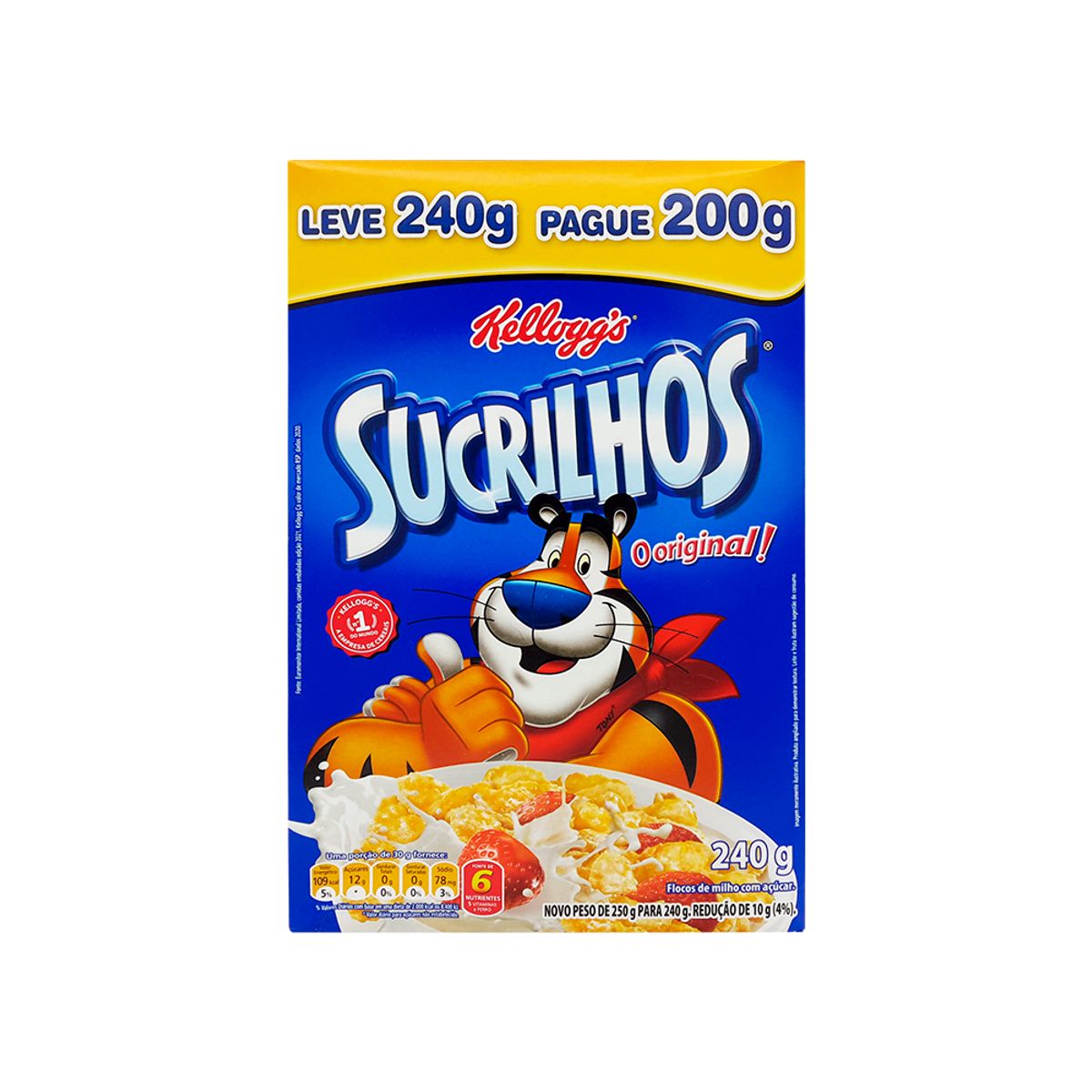 Cereal Kelloggs Sucrilhos Original Leve 240g e Pague 200g