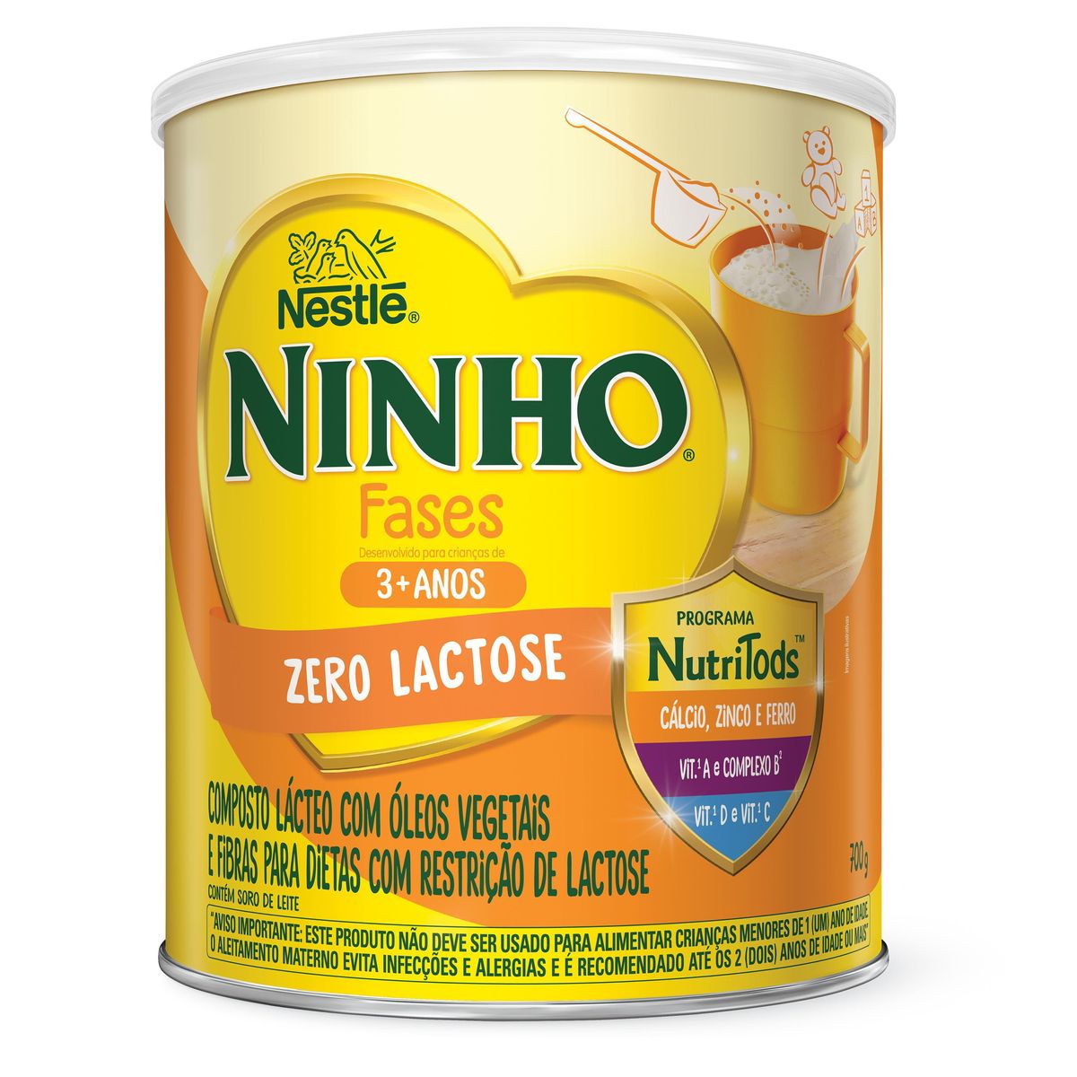 Composto Lácteo Ninho Fases Zero Lactose 700g