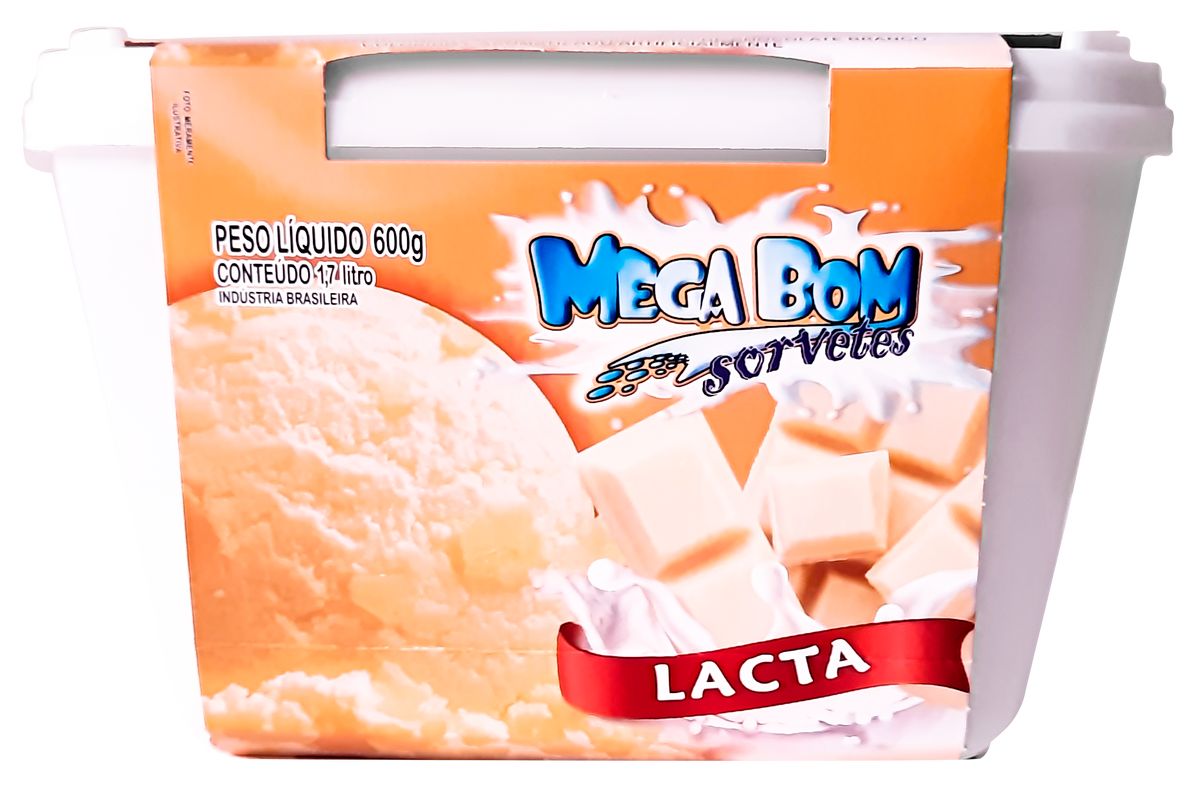 Sorvete Lacta Mega Bom 1,7L