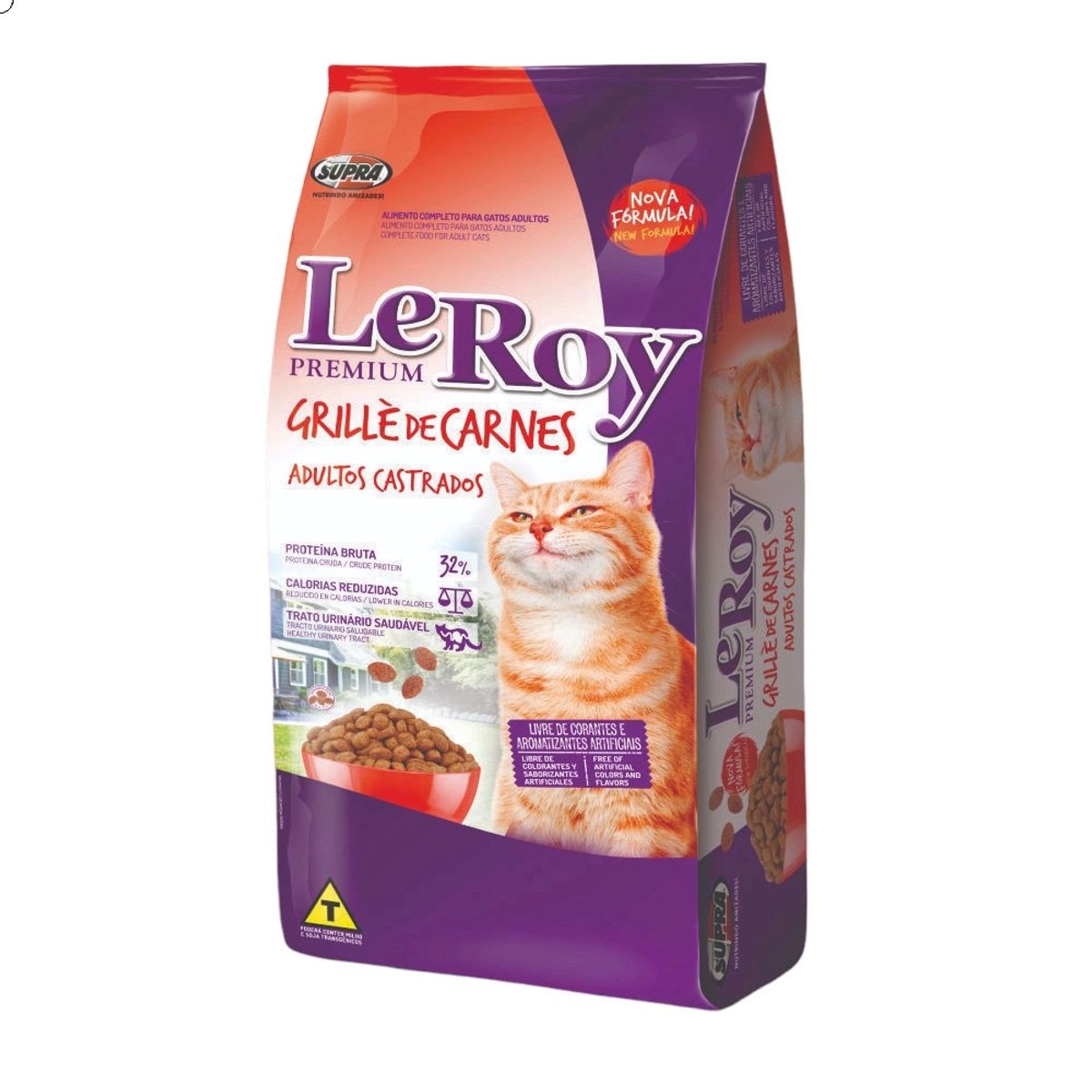 Alimento Le Roy Gatos Adultos Grille de Carnes 1kg