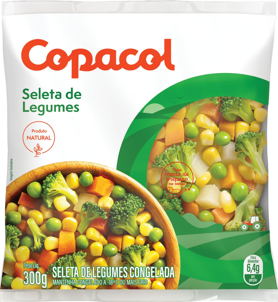 Seleta de Legumes Congelado Copacol 300g image number 0