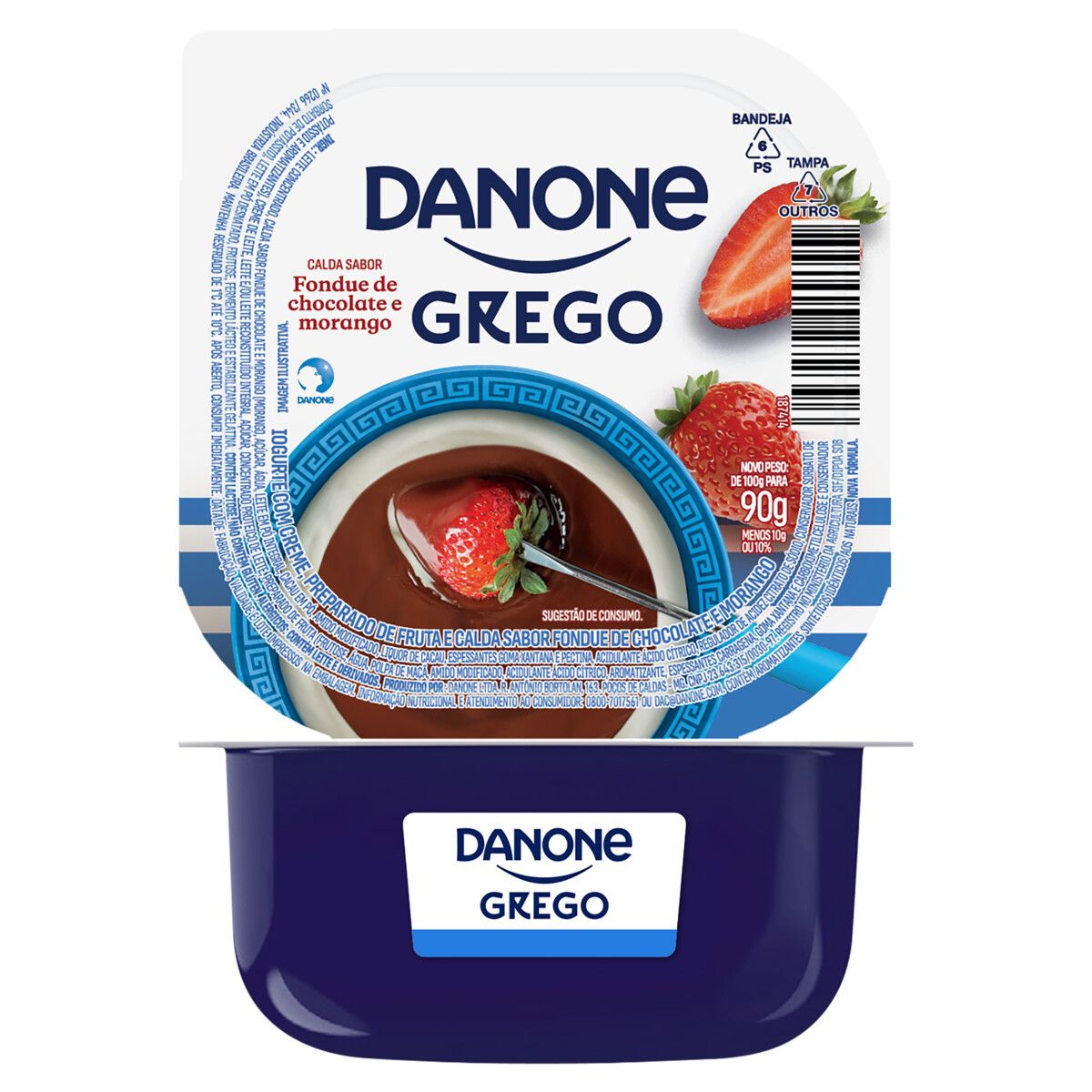 Iogurte Grego Danone Morango com Chocolate 90g