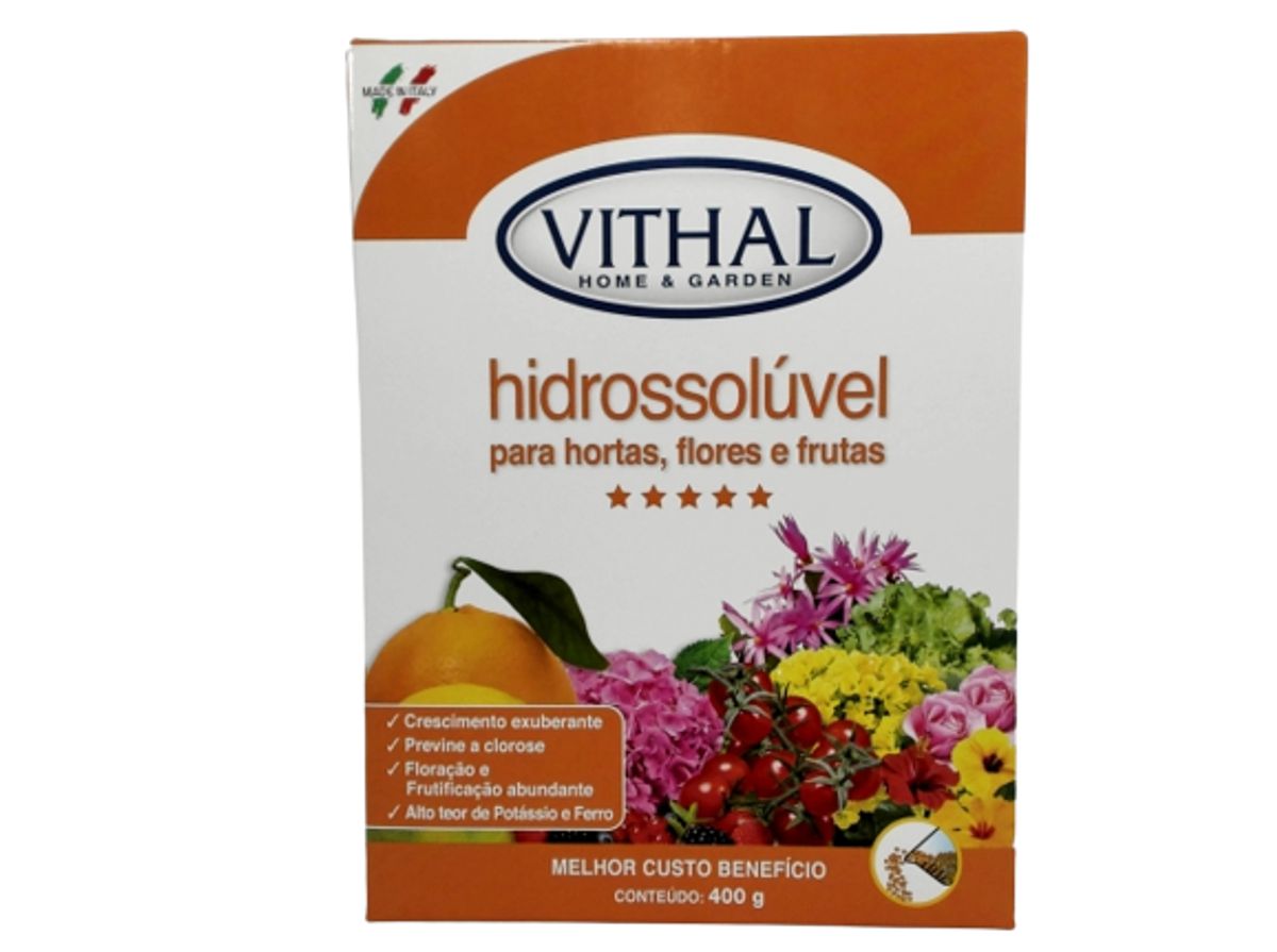 Fertilizante para Plantas Vithal Hidrosolúvel 400g