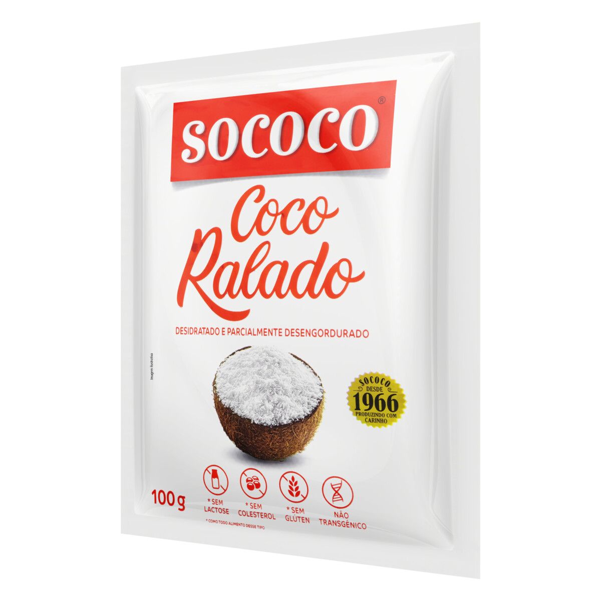 Coco Ralado Sococo Desidratado Pacote 100g image number 2