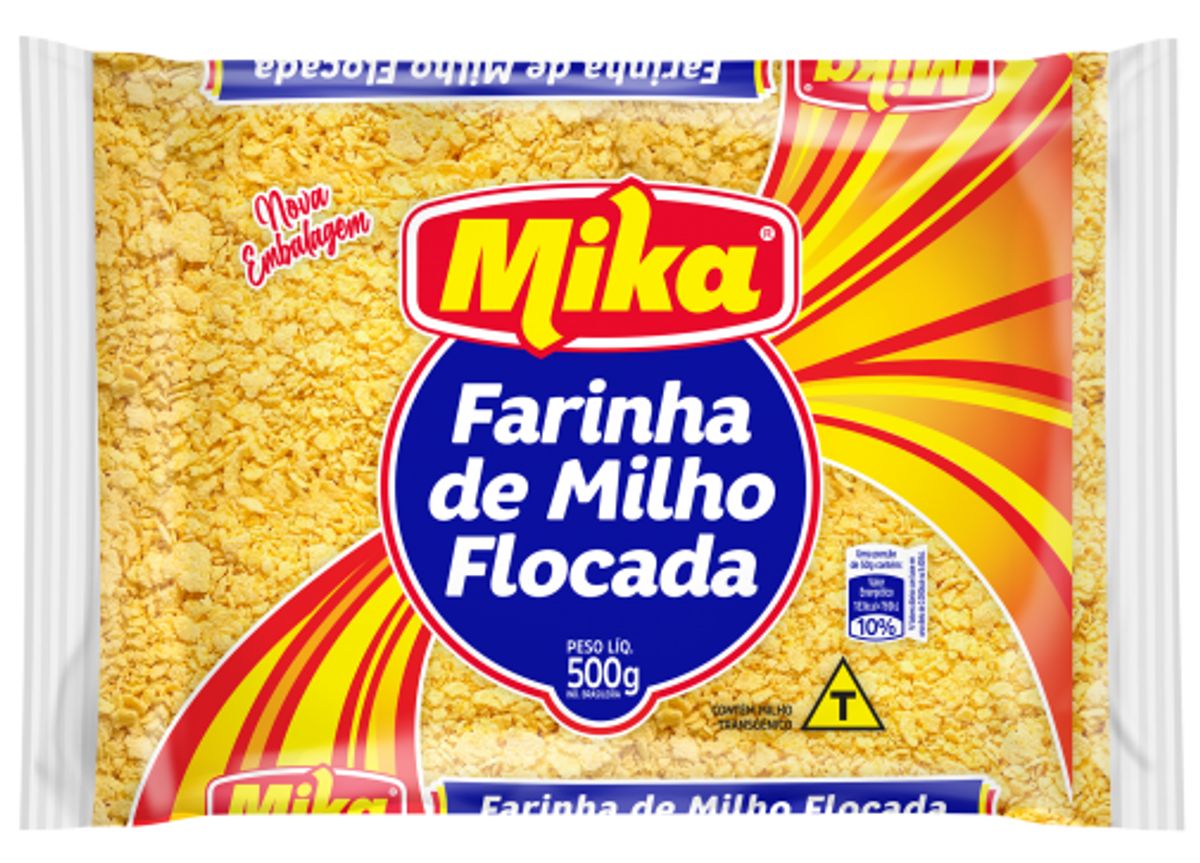 Farinha de Milho Flocada Mika 500g