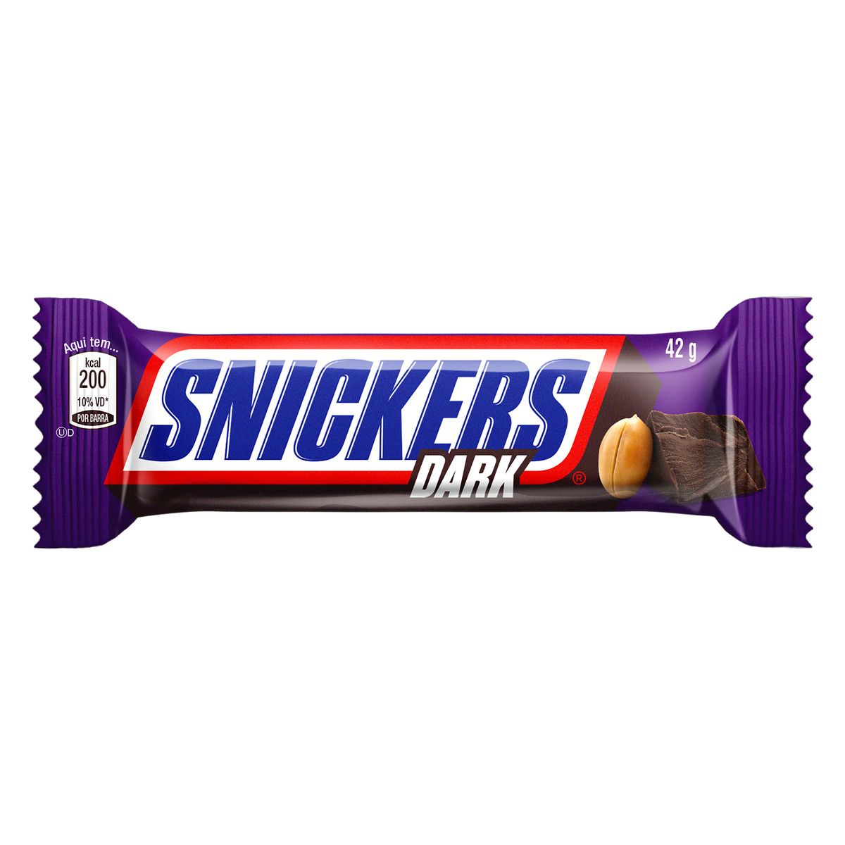 Chocolate Snickers Dark Pacote 42g