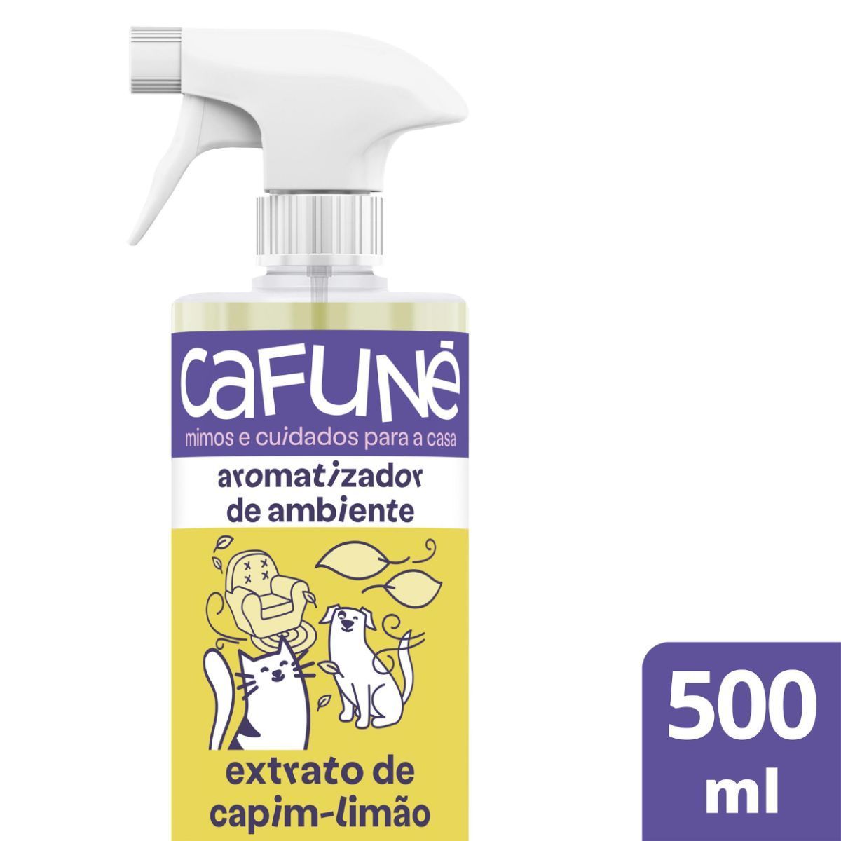 Aromatizador de Ambiente Cafuné Capim-Limão 500ml image number 1