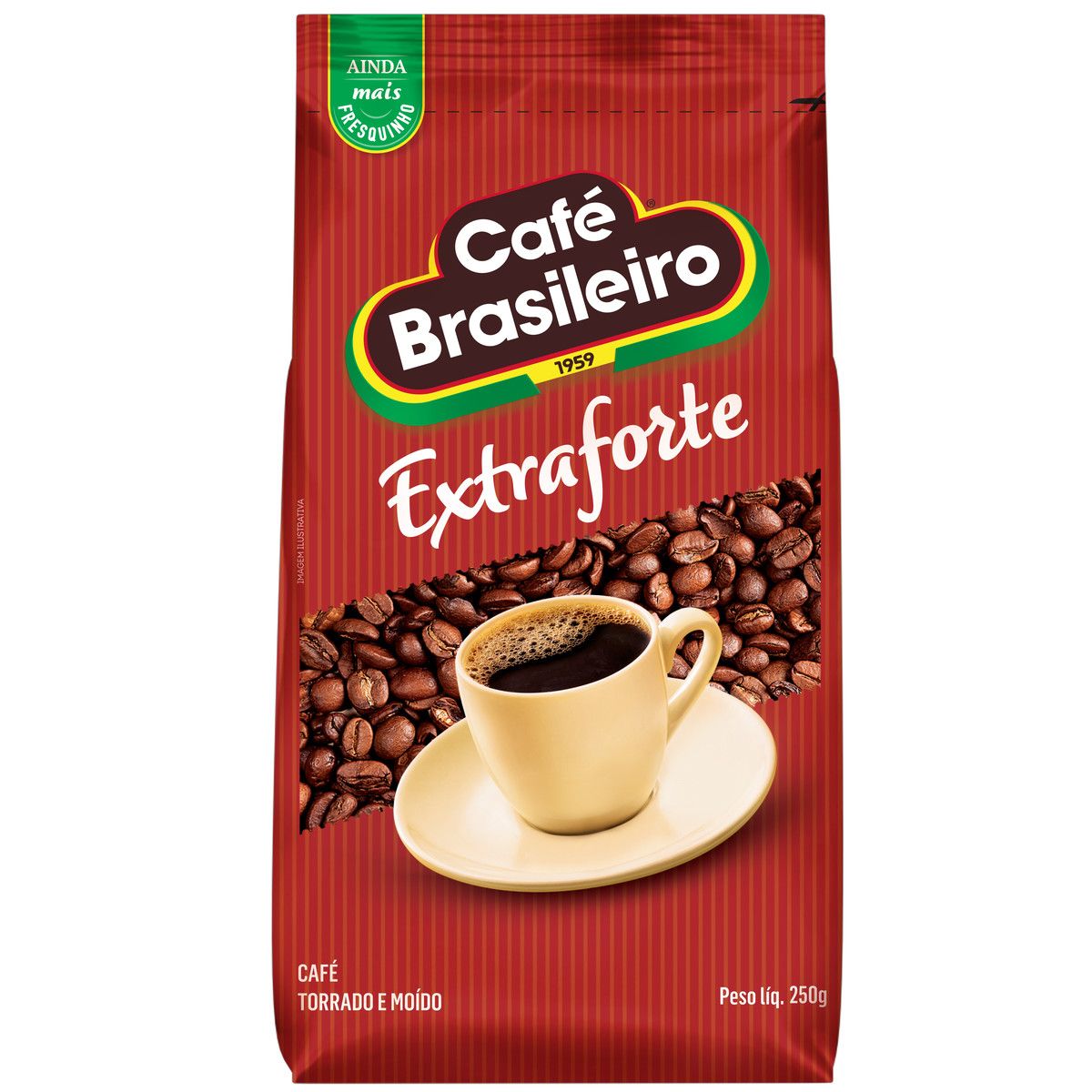 Café Torrado e Moído Café Brasileiro Extraforte Pacote 250g