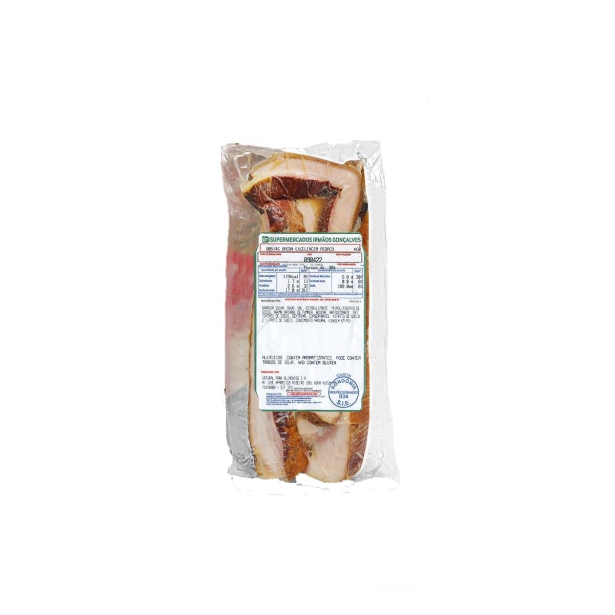 Bacon Barriga Defumada Excelência Pedaço 1 Unid. Aprox.530g image number 1
