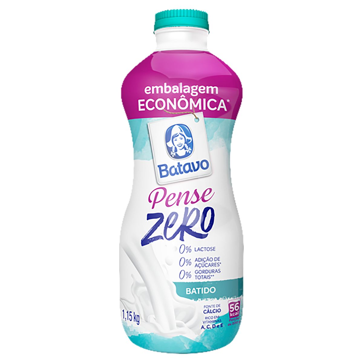 Iogurte Batavo Pense Batido Zero 1,15kg Embalagem Econômica