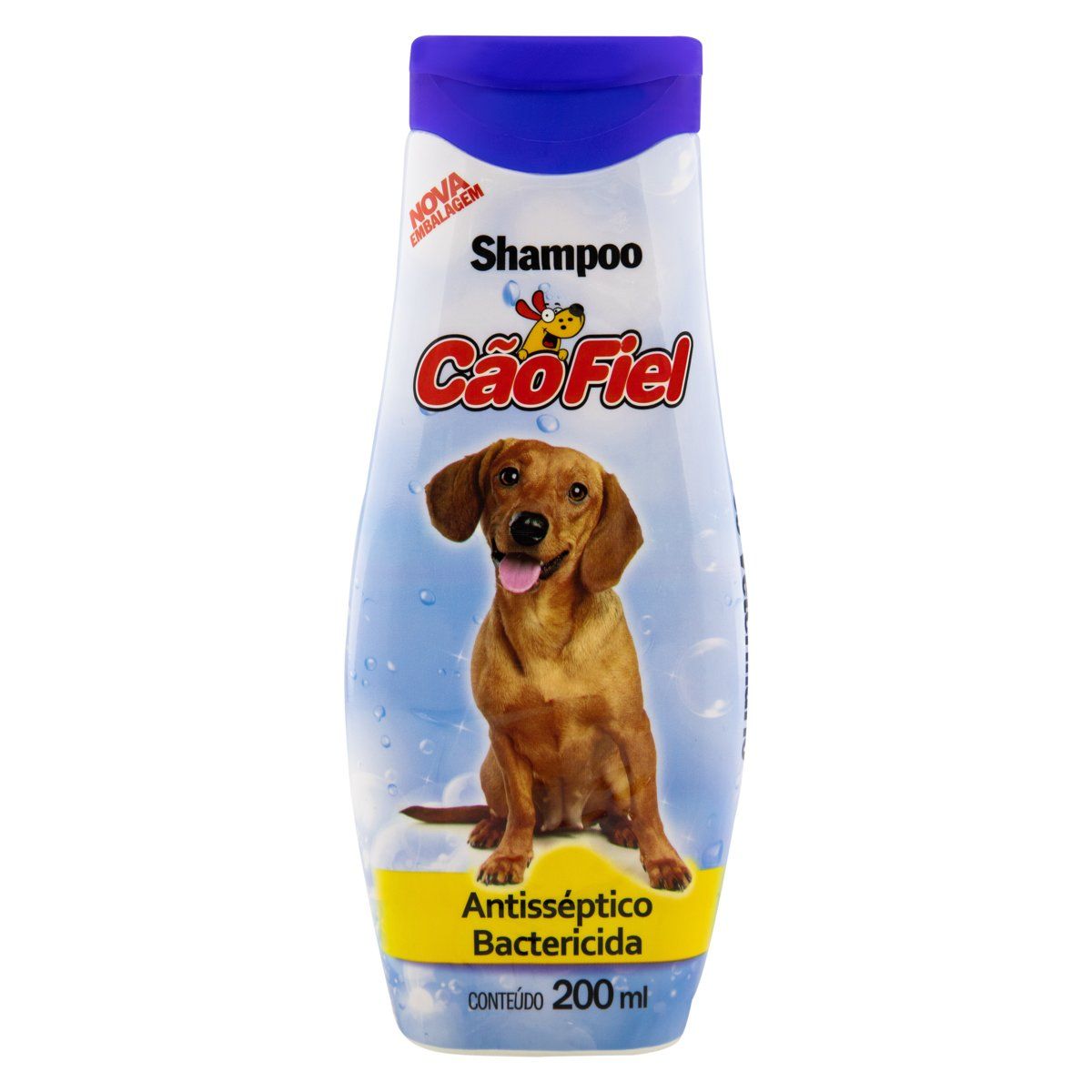 Shampoo para Cães Antisséptico e Bactericida Cão Fiel Frasco 200ml
