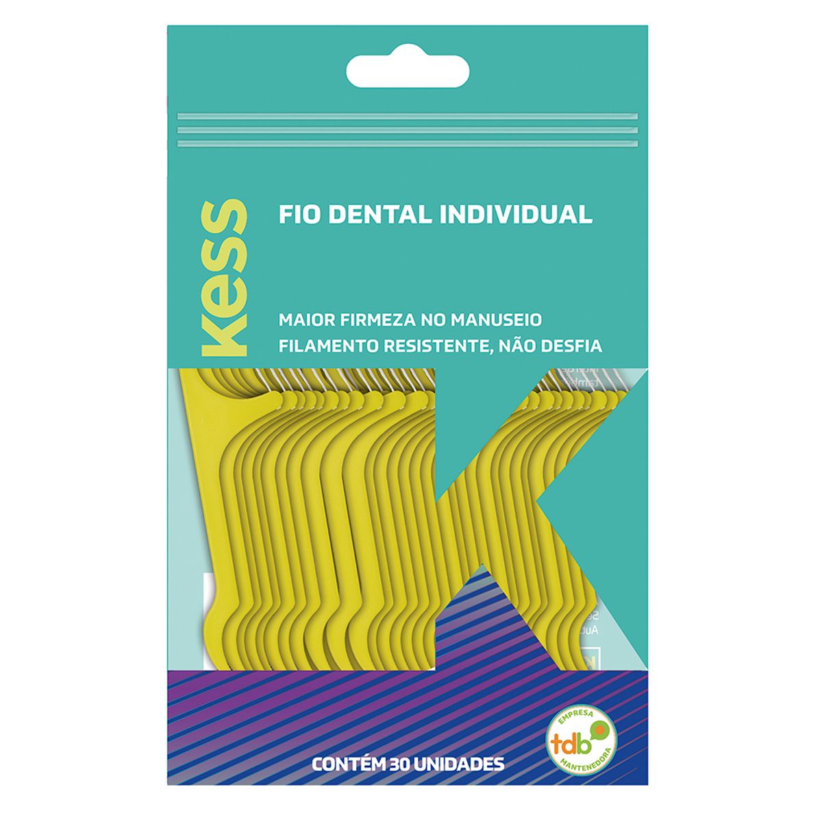 Fio Dental Individual Kess Contém 30 Unidades image number 0