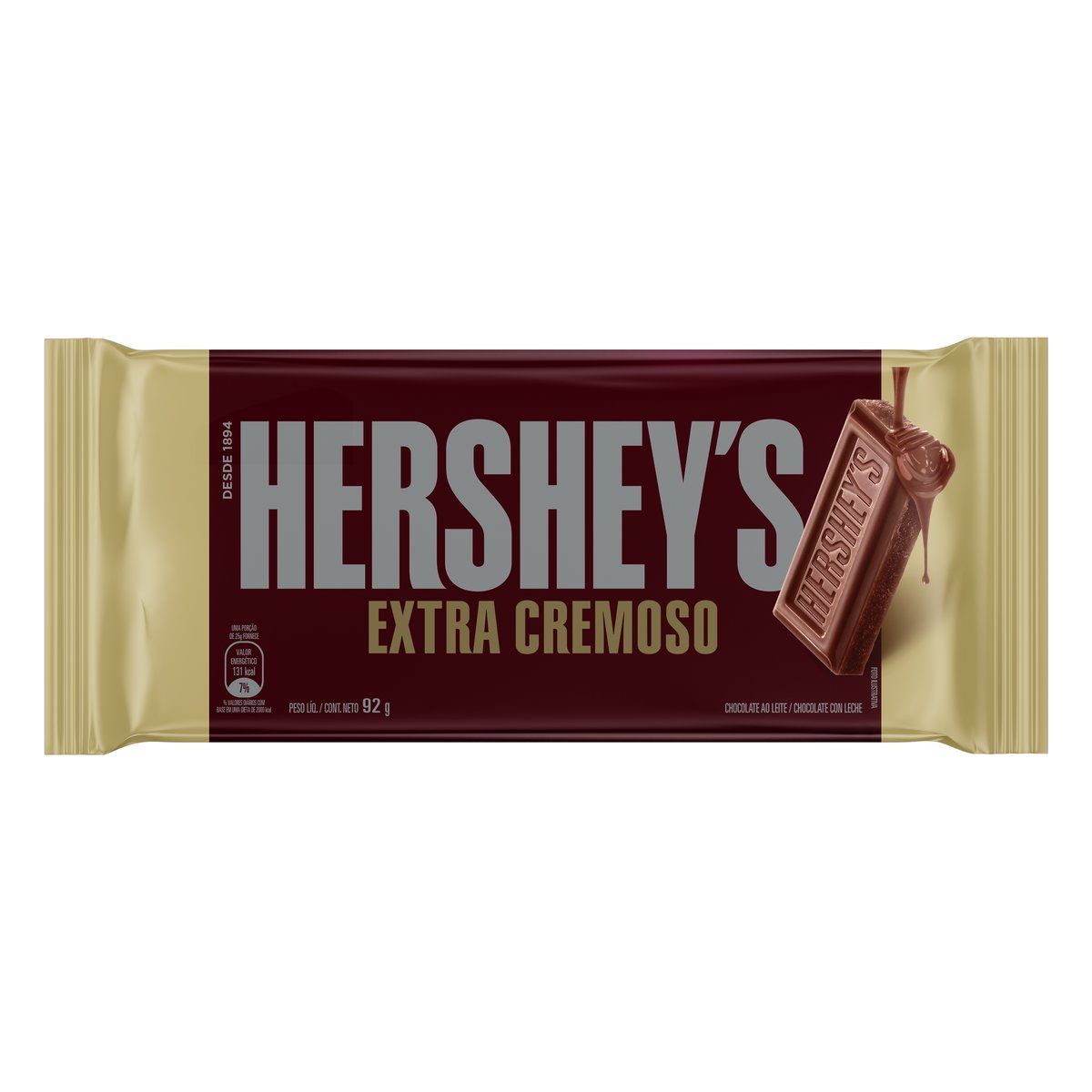 Chocolate Barra Hershey's Extra Cremoso 92g