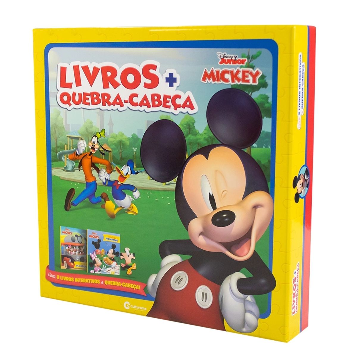 Box de Livros + Quebra-Cabeça Culturama Mickey