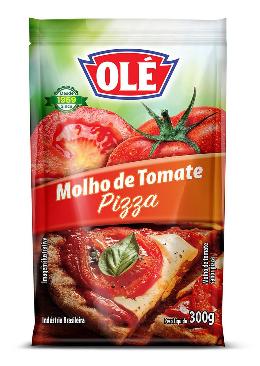 Molho de Tomate Olé Pizza Sachê 300g