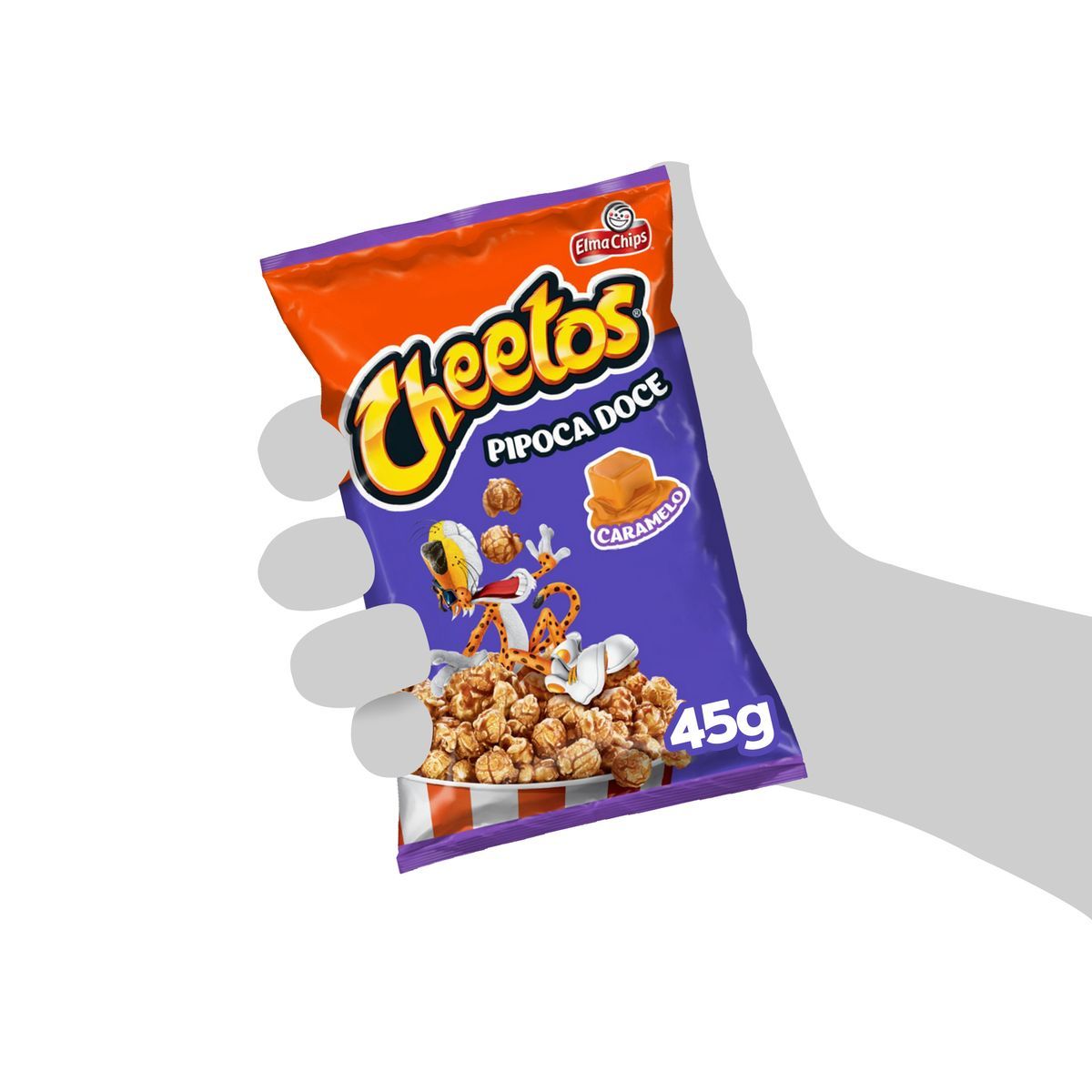 Pipoca Pronta Doce Cheetos Caramelizada Pacote 45g image number 2