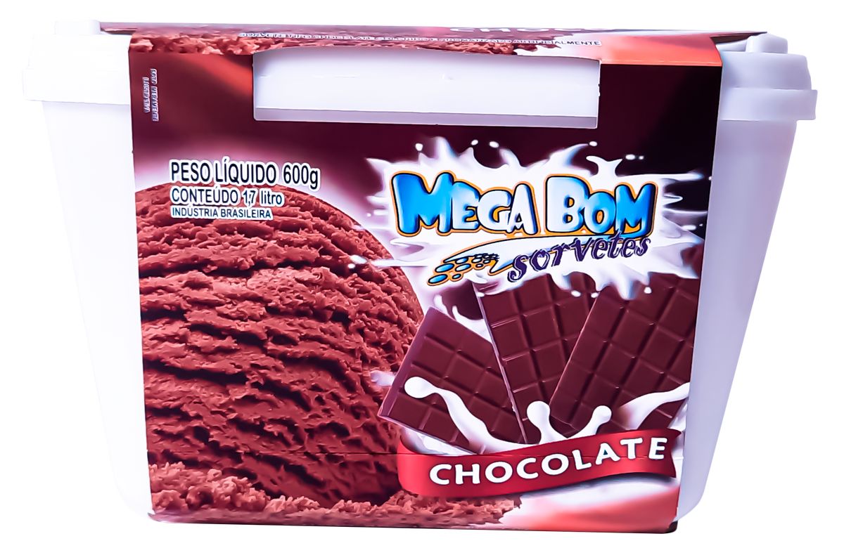 Sorvete Chocolate Mega Bom 1,7L