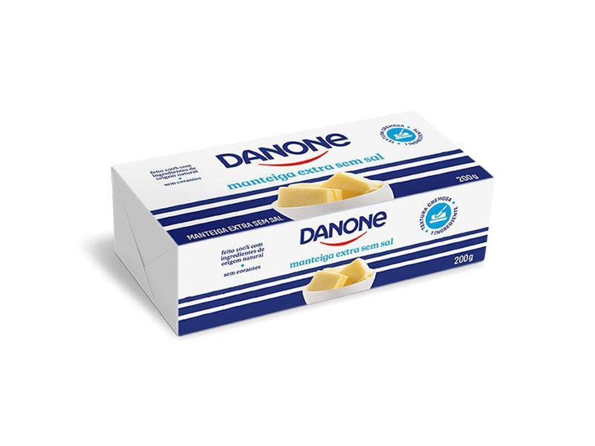 Manteiga Danone Extra sem Sal 200g image number 0