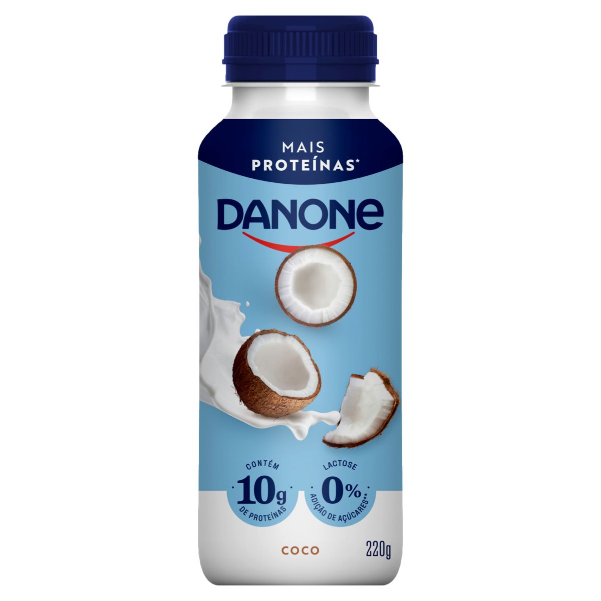 Iogurte Desnatado Danone Coco Zero Lactose Frasco 220g