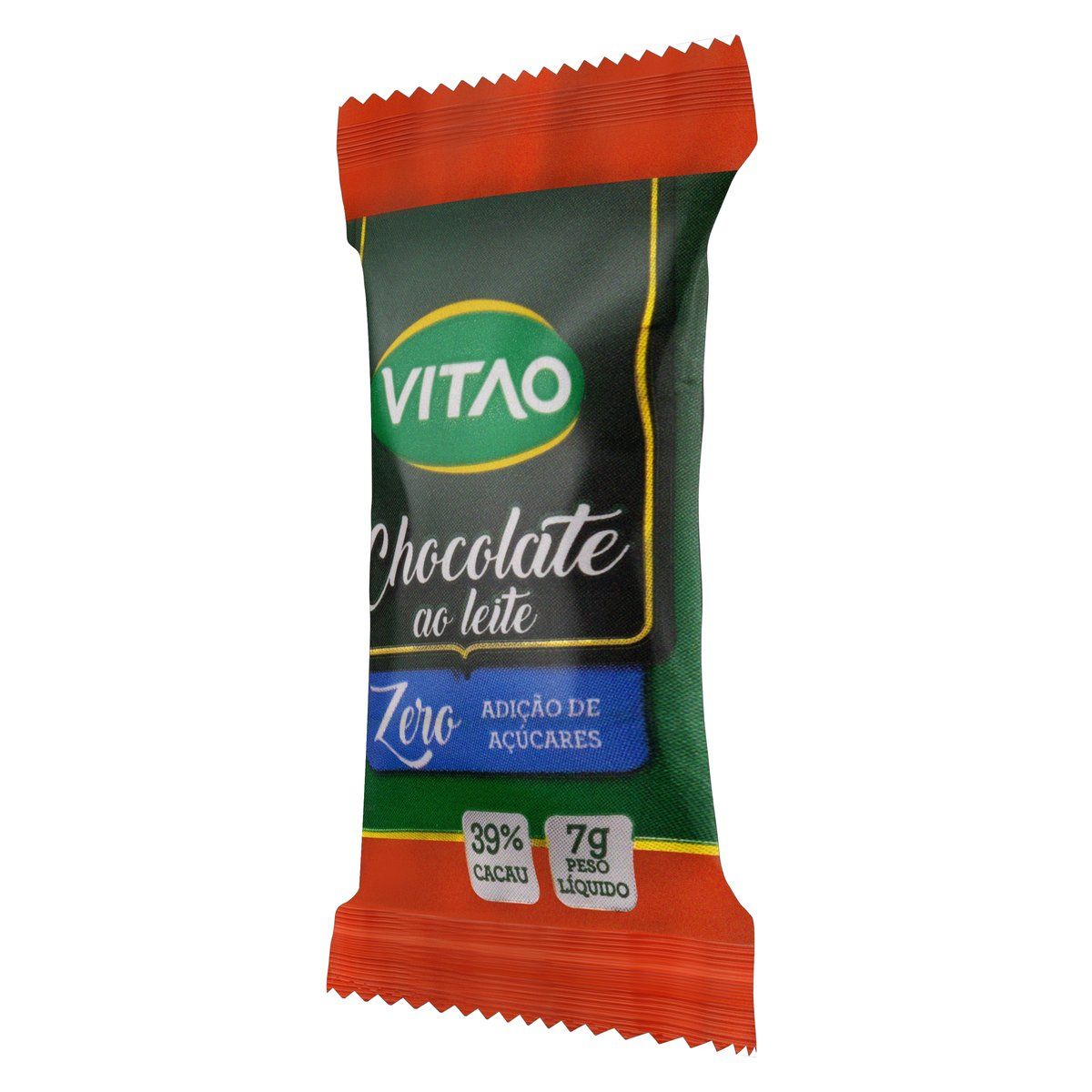 Chocolate ao Leite 39% Cacau Vitao Pacote 7g image number 3