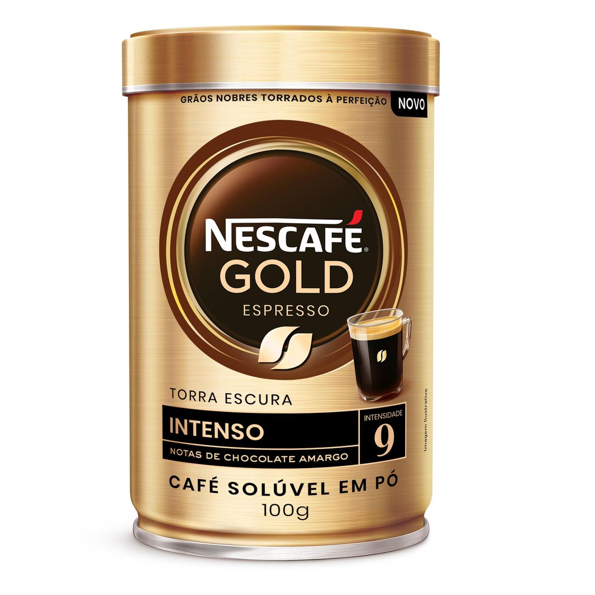 Café Solúvel Nescafé Gold Espresso Intenso Lata 100g