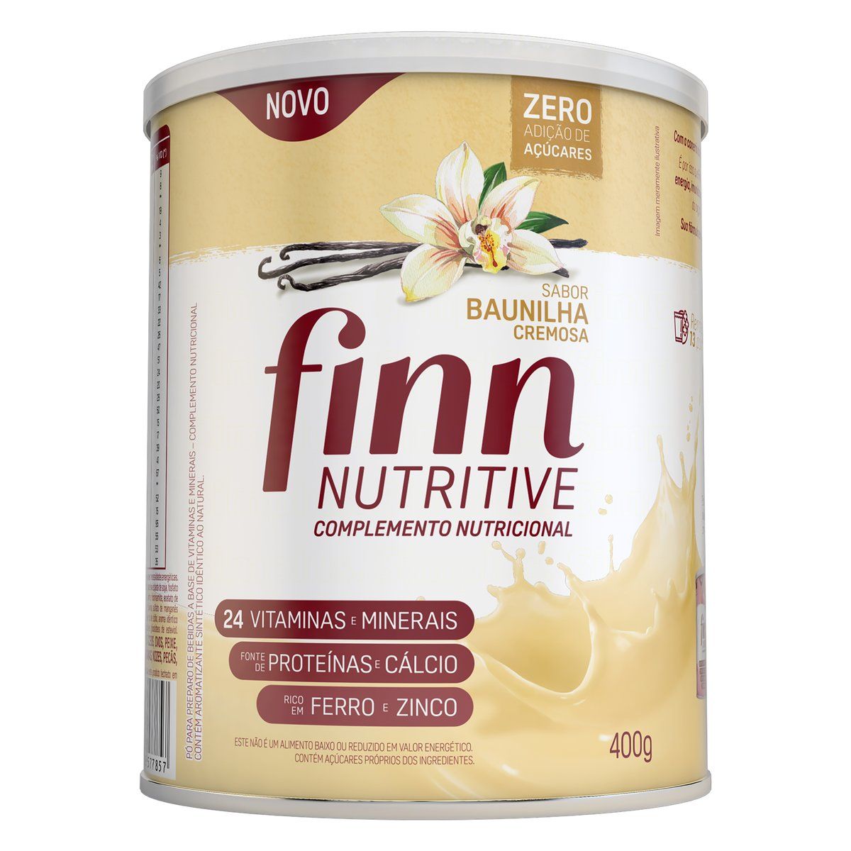 Complemento Nutricional Baunilha Cremosa Finn Nutritive Lata 400g