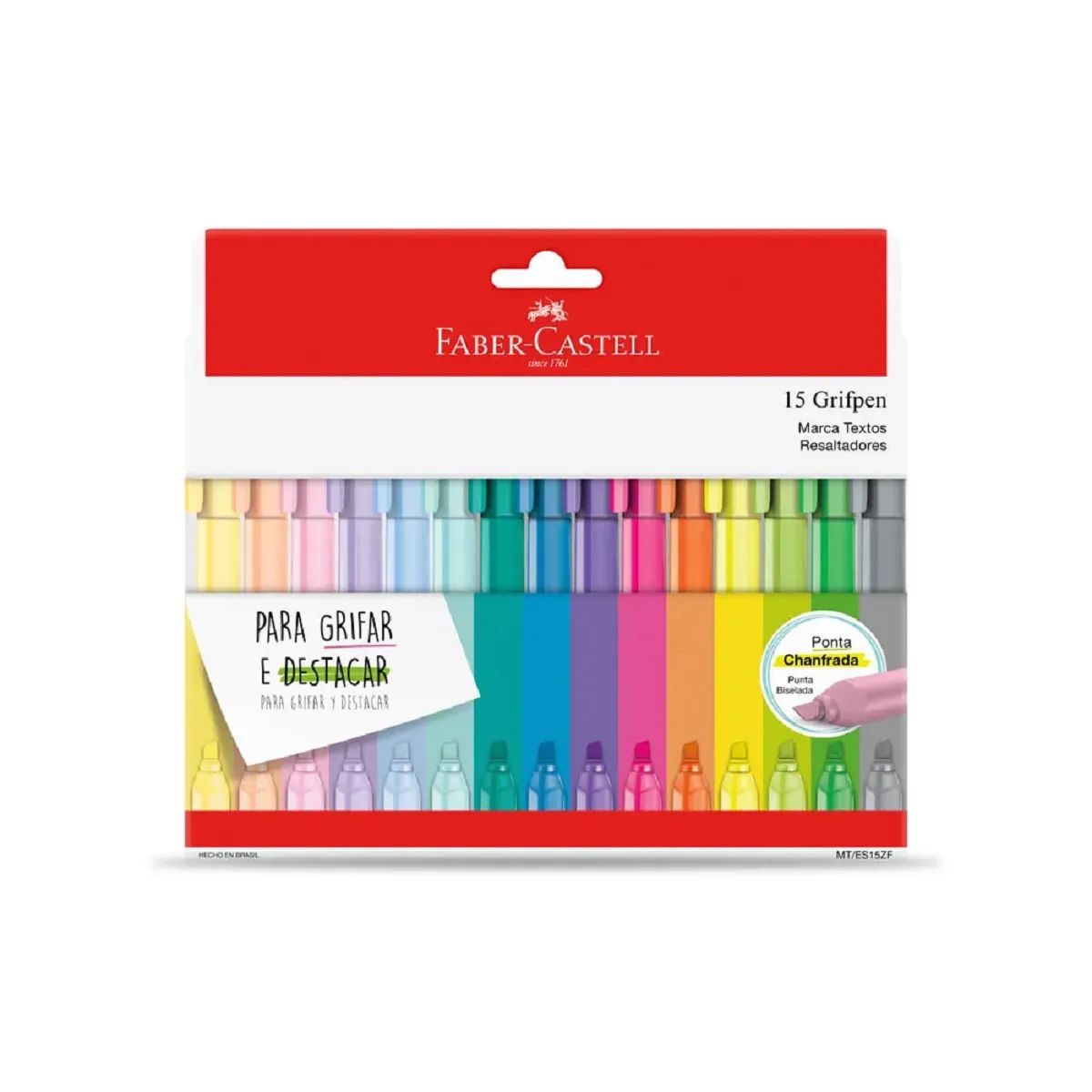 Marca Texto Grifpen com 15 Cores  Faber Castell image number 0