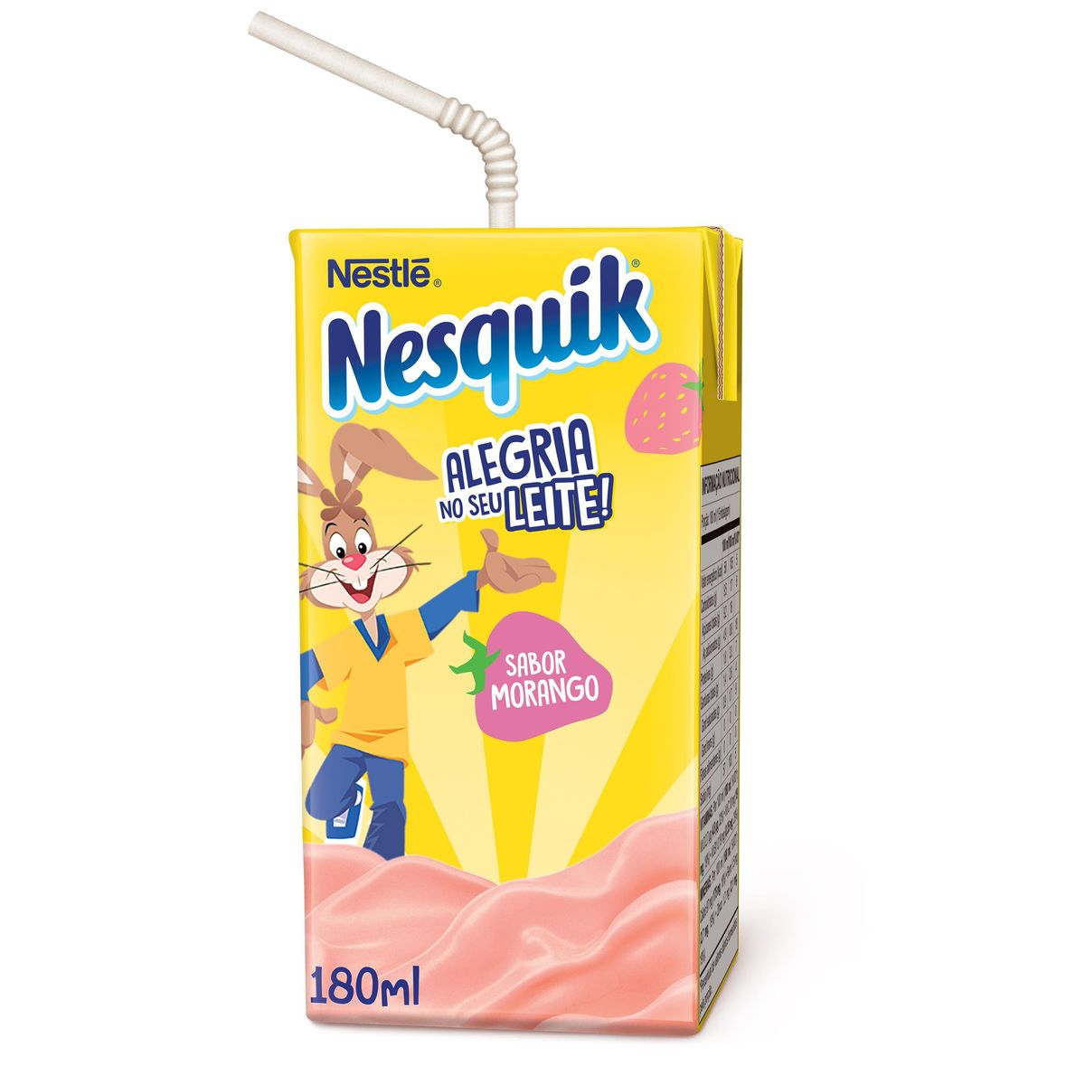 Bebida Láctea Nesquik Morango 180ml