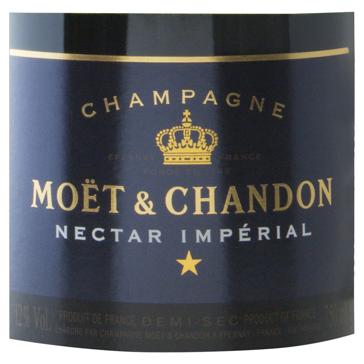 Champagne Francês Branco Demi-Sec Moët & Chandon Nectar Impérial Pinot Noir Pinot Meunier Chardonnay Epernay Garrafa 750ml image number 4